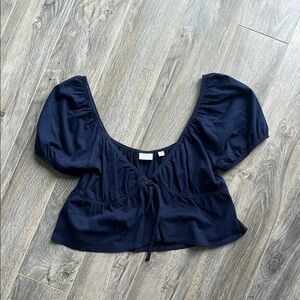 Sunday Best Navy Blue Kaia Top